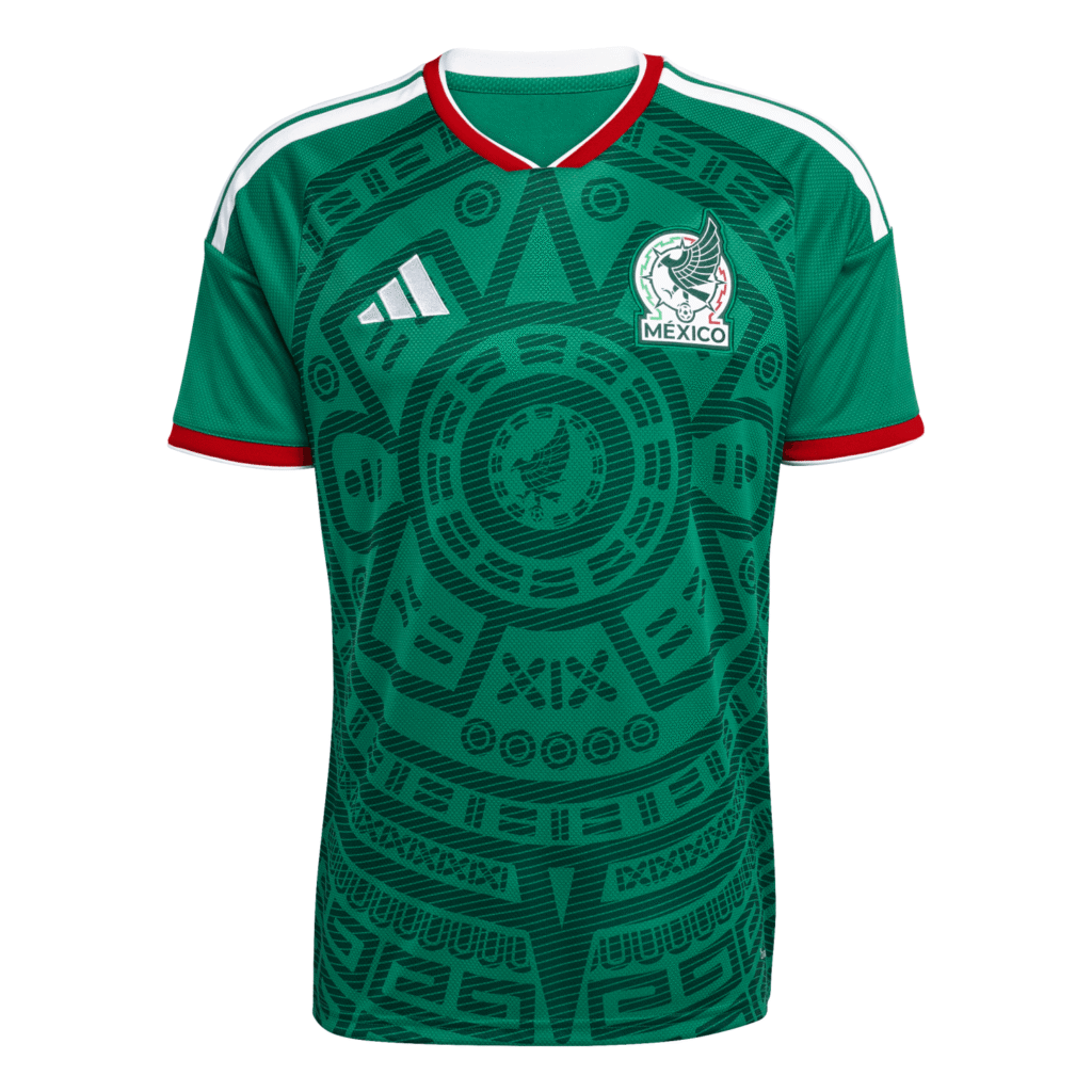 Mexico 2026 World Cup home jersey Aztec design