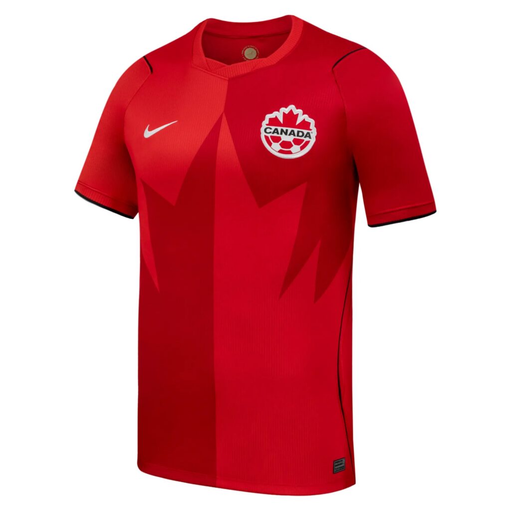 Canada 2026 World Cup home shirt red maple leaf"